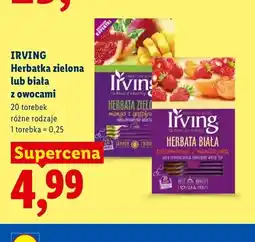 Lidl Herbatka biała z owocami Irving oferta