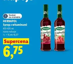 Lidl Syrop z witaminami grenadyna Herbapol oferta