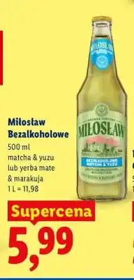 Lidl Piwo bezalkoholowe Miłosław matcha & yuzu oferta