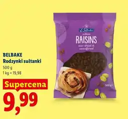 Lidl Rodzynki sułtanki Belbake oferta