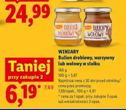 Lidl Bulion drobiowy w słoiku Winiary oferta