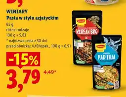 Lidl Pasta w stylu azjatyckim Winiary oferta