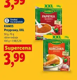 Lidl Przyprawy XXL Kamis oferta