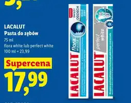 Lidl Pasta do zębów Flora White Lacalut oferta