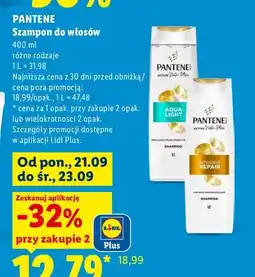 Lidl Szampon do włosów Pantene oferta