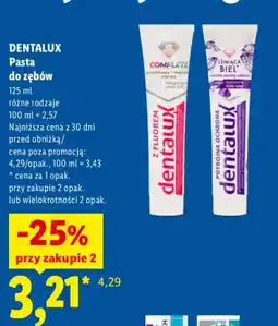 Lidl Pasta do zębów Complete Dentalux oferta