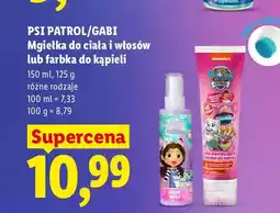 Lidl Mgiełka do ciała i włosów Psi Patrol/Gabi oferta