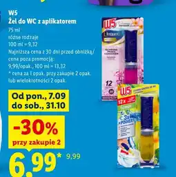 Lidl Żel do WC z aplikatorem W5 oferta