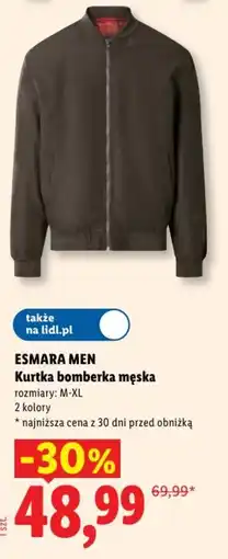 Lidl Kurtka bomberka męska ESMARA MEN oferta