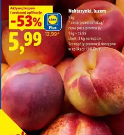 Lidl Nektarynki, luzem oferta