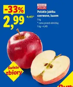 Lidl Polskie jabłka czerwone, luzem oferta