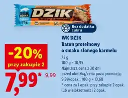 Lidl WK DZIK Baton proteinowy o smaku słonego karmelu oferta