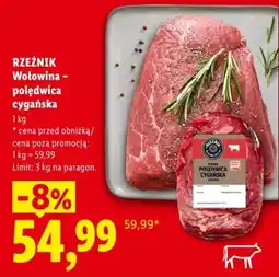 Lidl Rzeźnik Wołowina - polędwica cygańska oferta