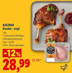 Lidl RZEŹNIK Kaczka - nogi oferta