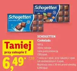 Lidl Czekolada Schogetten oferta