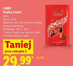 Lidl Praliny Lindor oferta
