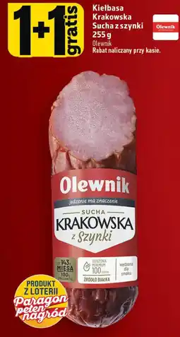 Topaz Kiełbasa Krakowska Sucha z szynki Olewnik oferta