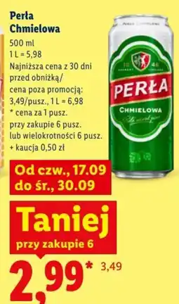 Lidl Perła Chmielowa oferta