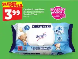 Topaz Chusteczki Sensito baby nawilżane wodą dla dzieci i niemowląt oferta