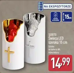 ALDI Świeca LED szeroka 15 cm oferta