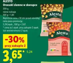 Lidl Orzeszki ziemne w skorupce Alesto oferta