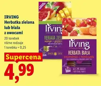 Herbatka zielona lub biała z owocami