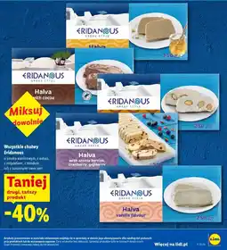 Lidl Wszystkie chałwy Eridanous oferta