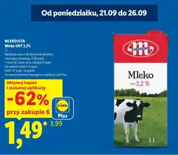 Lidl Mleko uht 3,2% mlekovita oferta