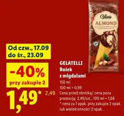 Lidl Gelatelli Rożek z migdałami oferta