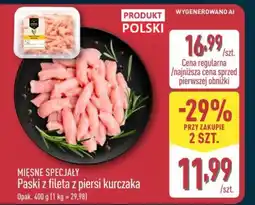 ALDI Paski z fileta z piersi kurczaka oferta