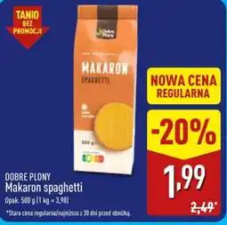 ALDI Makaron spaghetti Dobre Plony oferta