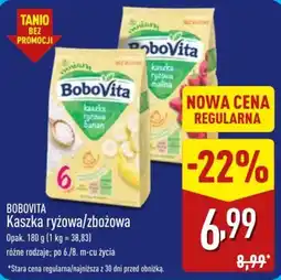 ALDI Bobovita Kaszka ryżowa/zbożowa oferta
