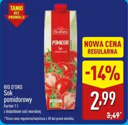 ALDI Rio d'Oro Sok pomidorowy oferta