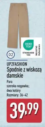 ALDI Up2fashion spodnie z wiskozą damskie oferta