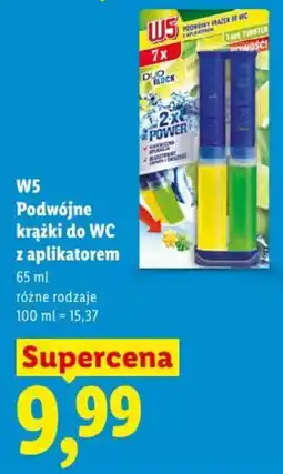 Lidl W5 Podwójne krążki do WC z aplikatorem oferta