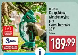 ALDI Ferrex kompaktowa wielofunkcyjna piła akumulatorowa 20 v oferta