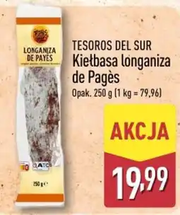 ALDI Kietbasa longaniza de Pagès oferta