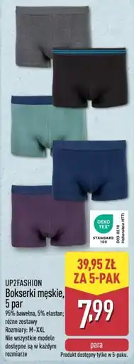 ALDI Bokserki męskie UP2FASHION oferta