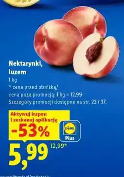 Lidl Nektarynki, luzem oferta