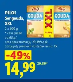 Lidl Pilos Ser gouda, XXL oferta