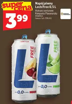 Topaz Napój piwny Lech Free oferta