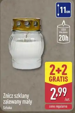 ALDI Znicz szklany zalewany mały oferta