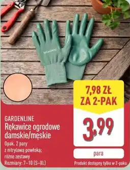 ALDI GARDENLINE Rękawice ogrodowe damskie/męskie oferta