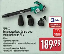 ALDI FERREX Bezprzewodowa dmuchawa wielofunkcyjna 20 V oferta