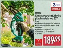 ALDI FERREX Kompaktowa wielofunkcyjna piła akumulatorowa 20 V oferta