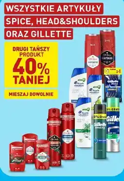 ALDI Wszystkie artykuły spice, head&shoulders oraz gillette oferta