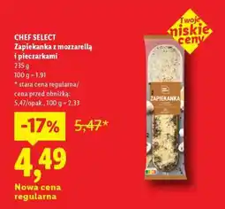 Lidl CHEF SELECT Zapiekanka z mozzarellą i pieczarkami oferta