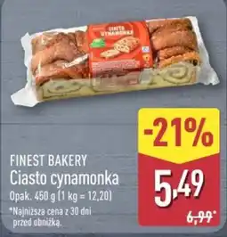 ALDI Finest Bakery Ciasto cynamonka oferta