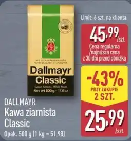 ALDI Dallmayr Kawa ziarnista Classic oferta