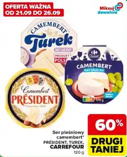 Carrefour Express Ser pleśniowy camembert président, turek, carrefour oferta